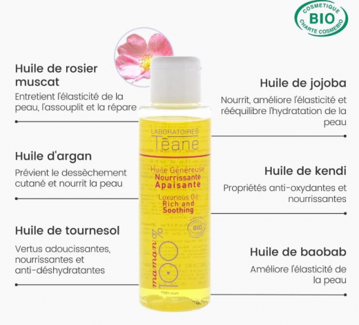 MUM 100% LUXURIOUS OIL RICH AND SOOTHING - Dầu dưỡng da và giữ ẩm 100ml